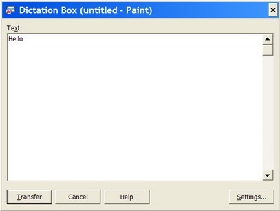 Show Dictation Box